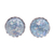 Roman glass stud earrings, 'Mining for Treasure' - Roman Glass and Sterling Silver Stud Earrings thumbail