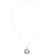 Roman glass pendant necklace, 'Glitter Moon' - Handcrafted Roman Glass Pendant Necklace thumbail