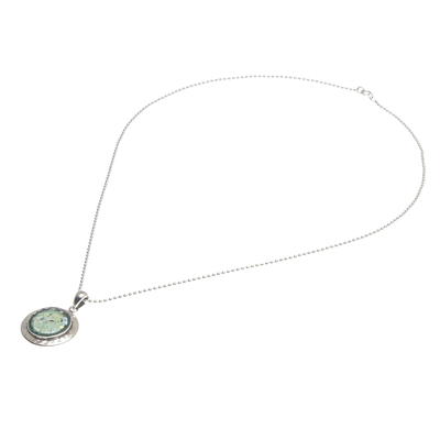 Halskette mit römischem Glasanhänger - Handgefertigte Halskette mit Anhänger aus römischem Glas