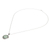 Roman glass pendant necklace, 'Glitter Moon' - Handcrafted Roman Glass Pendant Necklace (image 2d) thumbail