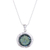 Roman glass pendant necklace, 'Glitter Moon' - Handcrafted Roman Glass Pendant Necklace (image 2e) thumbail