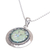 Roman glass pendant necklace, 'Glitter Moon' - Handcrafted Roman Glass Pendant Necklace (image 2f) thumbail