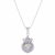 Roman glass pendant necklace, 'Temple Steps' - Artisan Crafted Roman Glass Pendant Necklace