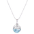 Roman glass pendant necklace, 'Morning Moon' - Hand Crafted Roman Glass Pendant Necklace (image 2e) thumbail