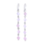 Rose quartz dangle earrings, 'Exploding Star in Pink' - Rose Quartz and Sterling Silver Dangle Earrings thumbail
