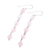 Rose quartz dangle earrings, 'Exploding Star in Pink' - Rose Quartz and Sterling Silver Dangle Earrings (image 2c) thumbail