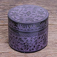 Featured review for Lacquerware decorative wood box, Nostalgic Memory in Purple