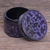 Lacquerware decorative wood box, 'Nostalgic Memory in Purple' - Purple Lacquerware Mango Wood Box (image 2b) thumbail