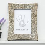 Wood photo frame, 'Love's Journey' (5x7) - Hand Crafted Raintree Wood Mosaic Photo Frame (5x7)