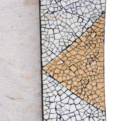 Fotorahmen aus Holz, (5x7) - Handgefertigter Mosaik-Fotorahmen aus Regenbaumholz (5x7)