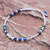 Azure-malachite beaded bracelet, 'Brighter Day in Blue' - Azure-Malachite and Sterling Silver Beaded Bracelet (image 2) thumbail