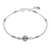 Silver beaded bracelet, 'Everyday Silver' - Karen and Sterling Silver Beaded Bracelet thumbail