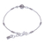 Silver beaded bracelet, 'Everyday Silver' - Karen and Sterling Silver Beaded Bracelet (image 2d) thumbail