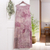 Hand-printed cotton sundress, 'Purple Teak' - Thai Ouke Print Cotton Sleeveless Dress (image 2b) thumbail