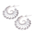 Sterling silver drop earrings, 'Silver Spokes' - Hand Made Sterling Silver Drop Earrings (image 2a) thumbail