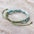 Macrame jasper beaded bracelet, 'Frothy Seas' - Thai Macrame Jasper Beaded Bracelet (image 2b) thumbail
