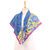 Batik cotton scarf, 'Colorful Dream' - Batik Cotton Floral-Motif Scarf from Thailand