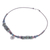 Macrame jasper pendant necklace, 'Speckled Spiral' - Handmade Silver and Jasper Pendant Necklace (image 2e) thumbail