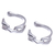 Sterling silver ear cuffs, 'Silver Chain' - Hand Made Sterling Silver Ear Cuffs
