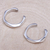 Ohrringe aus Sterlingsilber, 'Silver Day' - Kunsthandwerklich gefertigte Sterling Silber Ohrmanschetten