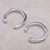 Puños de oreja de plata de ley, 'Silver Day' - Puños de oreja de plata de ley hechos artesanalmente