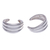 Sterling silver ear cuffs, 'Silver Shores' - Artisan Crafted Sterling Silver Ear Cuffs