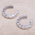 Sterling silver ear cuffs, 'Silver Steps' - Hand Crafted Sterling Silver Ear Cuffs
