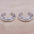 Ohrringe aus Sterlingsilber, 'Silver Star' - Thailändische Sterling Silber Stern-Motiv Ohrmanschetten