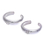 Sterling silver ear cuffs, 'Silver Star' - Thai Sterling Silver Star Motif Ear Cuffs