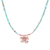 Rose gold-plated pendant necklace, 'Rose Gold Beach' - Rose Gold-Plated Jasper Beaded Pendant Necklace (image 2f) thumbail