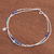 Lapis lazuli charm bracelet, 'Delicate Sea' - Lapis Lazuli and Karen Silver Charm Bracelet thumbail