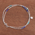 Lapis lazuli charm bracelet, 'Delicate Sea' - Lapis Lazuli and Karen Silver Charm Bracelet (image 2b) thumbail