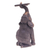 Teak wood sculpture, 'Happy Child' - Artisan Crafted Teak Wood Elephant Sculpture