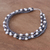 Cultured pearl station necklace, 'Contrasting Sea' - Hand Made Cultured Pearl Station Necklace (image 2c) thumbail