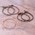 Gemstone beaded macrame bracelets, 'Amazing Holiday' (set of 5) - Jasper and Agate Beaded Macrame Bracelets (Set of 5) (image 2b) thumbail