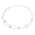 Cultured pearl beaded necklace, 'Glowing Coins in Peach' - Cultured Freshwater Pearl and Glass Beaded Necklace (image 2c) thumbail
