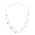 Cultured pearl beaded necklace, 'Glowing Coins in White' - Handmade Cultured Pearl and Glass Beaded Necklace thumbail