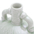 Celadon ceramic vase, 'Flower Bunch' - Hand Made Celadon Ceramic Floral Vase (image 2d) thumbail