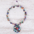Collar con colgante de macramé con múltiples piedras preciosas - Collar Colgante Macramé Amatista y Lapislázuli