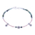 Sunstone and agate charm bracelet, 'Natural Mind in Pink' - Sunstone and Agate Beaded Charm Bracelet