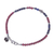 Lapis lazuli and garnet charm bracelet, 'Bright Mind in Red' - Lapis Lazuli and Garnet Beaded Charm Bracelet (image 2e) thumbail