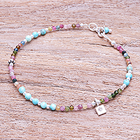 Featured review for Tourmaline charm bracelet, Candy Sky