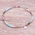 Tourmaline charm bracelet, 'Candy Sky' - Tourmaline and Karen Silver Charm Bracelet (image 2) thumbail