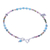 Tourmaline charm bracelet, 'Candy Sky' - Tourmaline and Karen Silver Charm Bracelet (image 2c) thumbail
