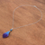 Orchid petal pendant necklace, 'Bloom Basket in Blue' - Blue and Purple Orchid Petal Pendant Necklace (image 2c) thumbail