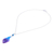 Orchid petal pendant necklace, 'Bloom Basket in Blue' - Blue and Purple Orchid Petal Pendant Necklace (image 2e) thumbail
