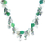 Multi-gemstone beaded necklace, 'Forest Daydream' - Hand Made Chalcedony and Prehnite Beaded Necklace (image 2a) thumbail