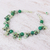 Multi-gemstone beaded necklace, 'Forest Daydream' - Hand Made Chalcedony and Prehnite Beaded Necklace (image 2c) thumbail