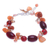 Multi-gemstone beaded bracelet, 'Sunset Beach' - Carnelian and Freshwater Pearl Beaded Bracelet (image 2a) thumbail