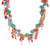 Perlenkette mit mehreren Edelsteinen - Handgefertigte Perlenkette aus Aventurin und Chalcedon